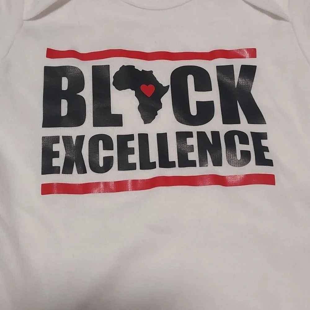 BLACK excellence  Gerber one piece  size 3-6 M new without tag  , 100% cotton